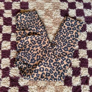 Beach Riot Piper high-rise leopard-print legging, size L